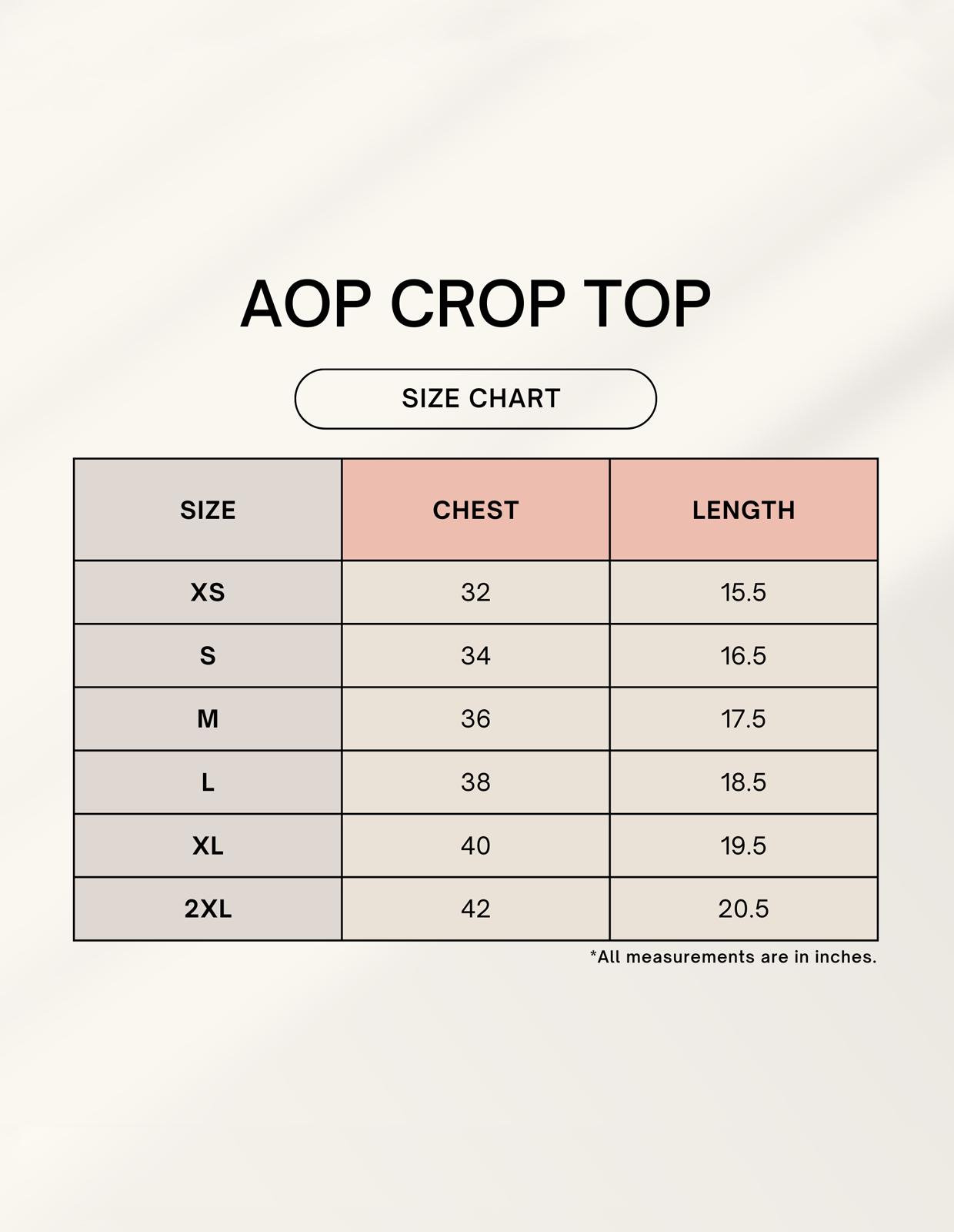 Color_Size Chart