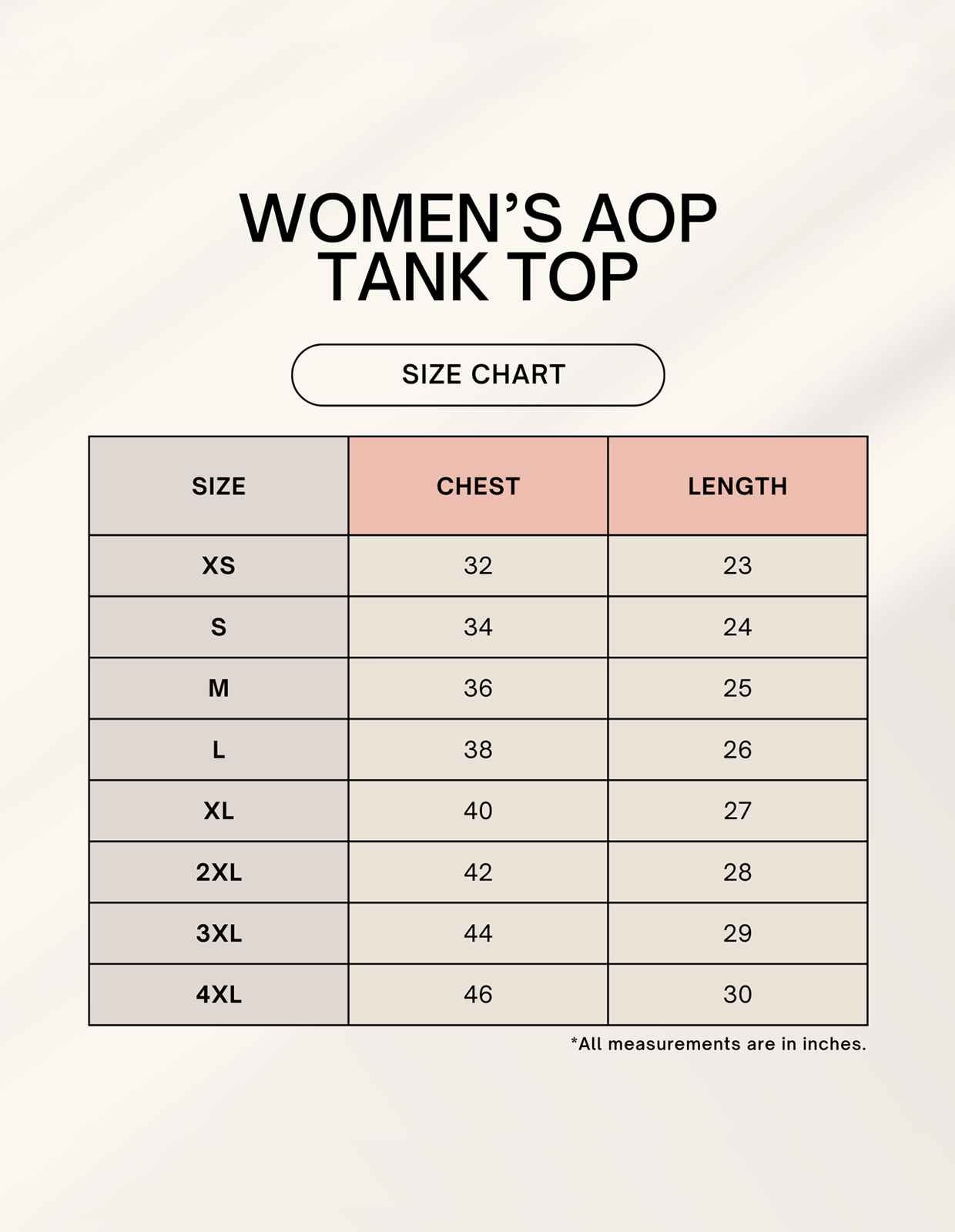 Color_Size Chart