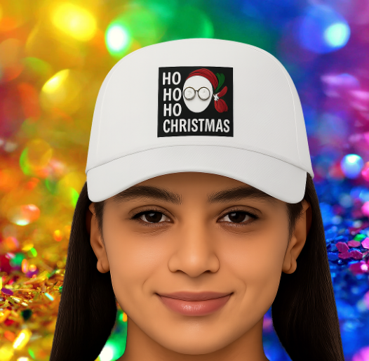 π
HO HO CHRISTMAS Baseball Ottoman Cap