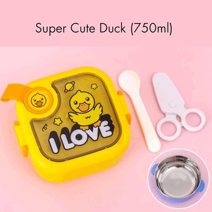 Baby Food Box with Spoon & Scissor