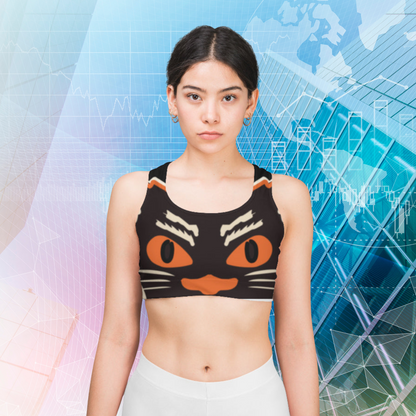 🖤 Wild Eyes AOP Sports Bra