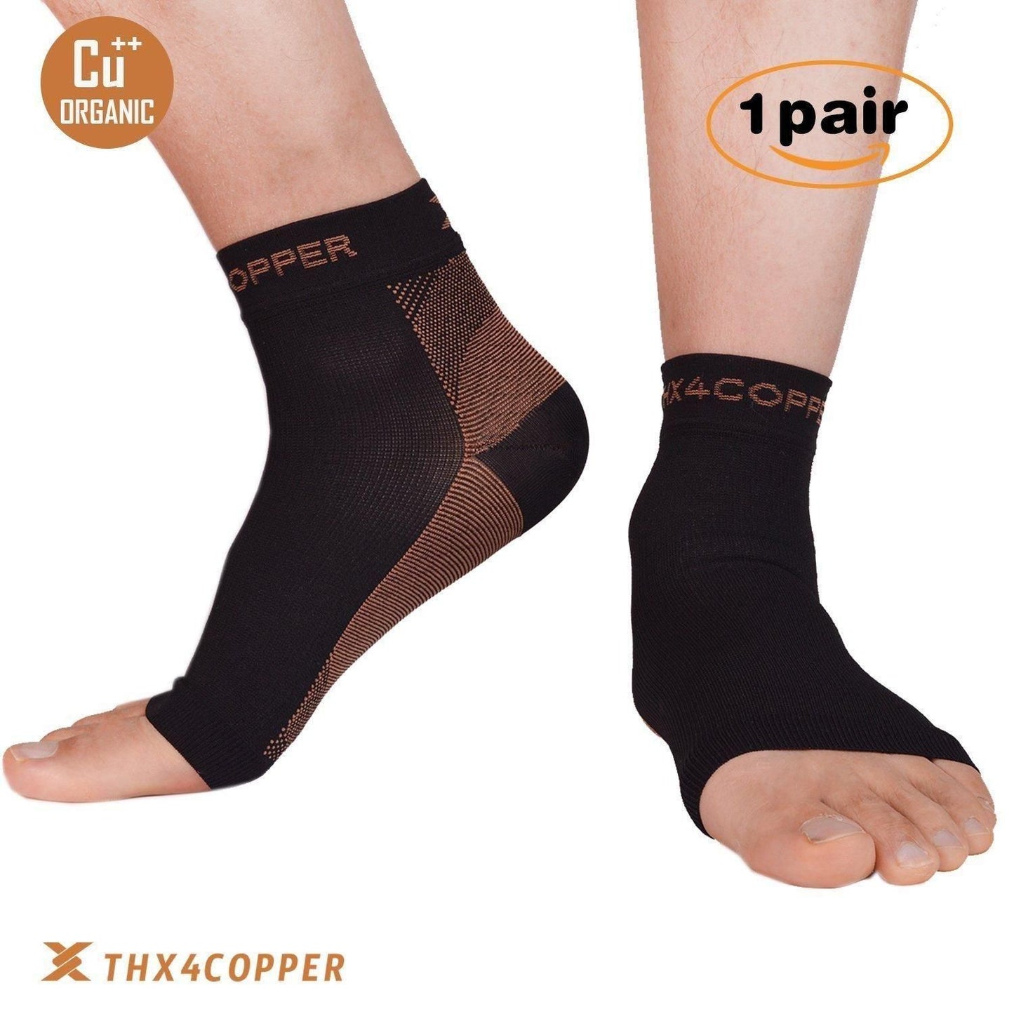 🦶 Copper Compression Recovery Foot Sleeves