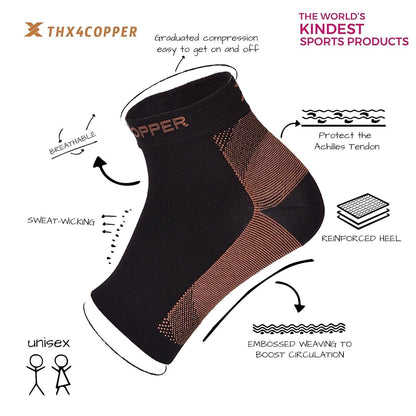🦶 Copper Compression Recovery Foot Sleeves