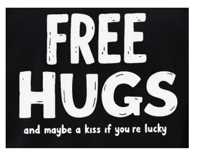 T-SHIRT Women Round FREE HUGS