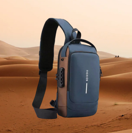 Shoulder bag with USB charging Active
