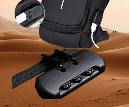 Shoulder bag with USB charging Active