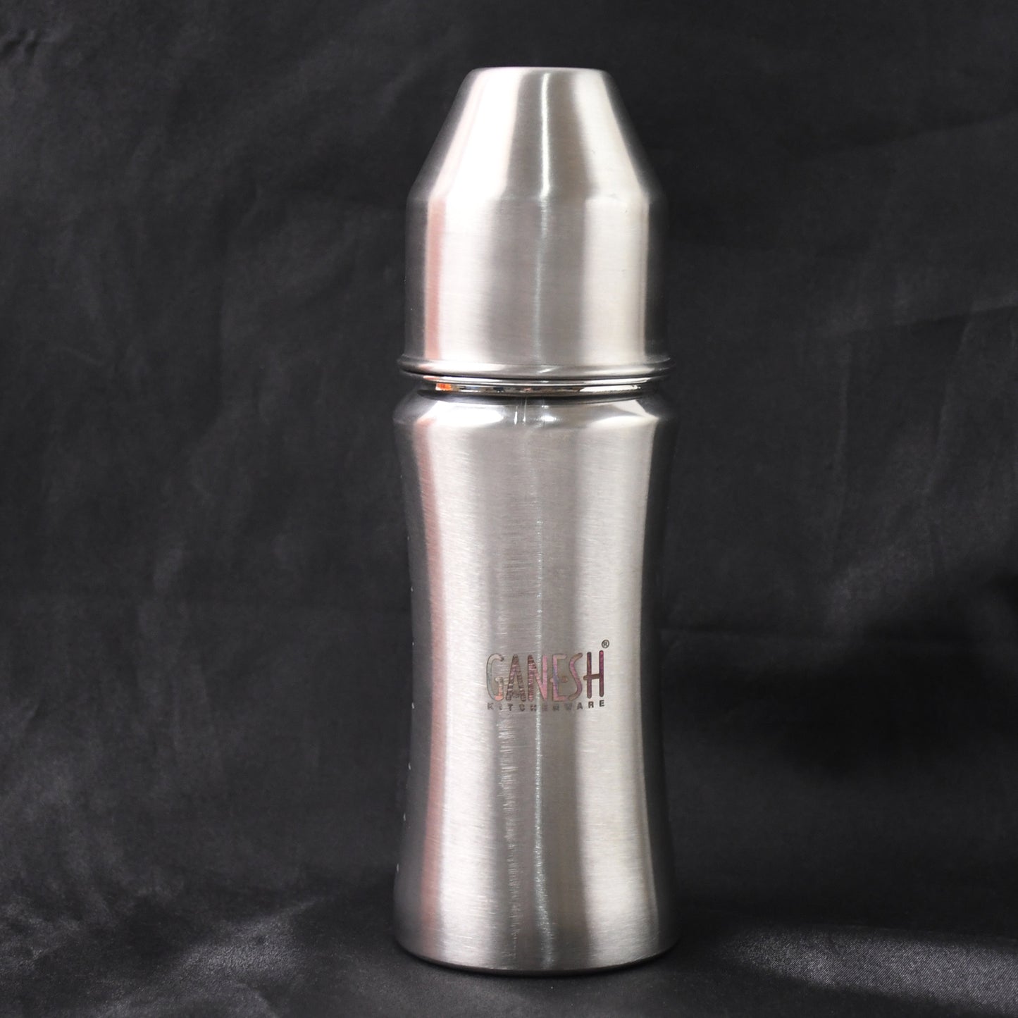 🍼 Ganesh Stainless Steel Baby Feeding Bottle – 250 ml