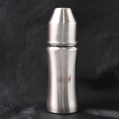 🍼 Ganesh Stainless Steel Baby Feeding Bottle – 250 ml